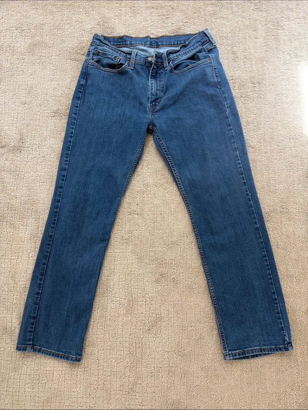 Levi's Men's 514 Straight Jeans in Dark Blue Wash